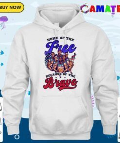 4th of july basketball shirt, home of free because brave t shirt hoodie shirt