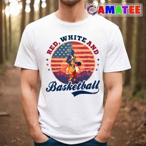 4th of july basketball shirt, red white basketball t shirt best sale