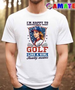 4th of july golf shirt happy to demonstrate girl t shirt best sale