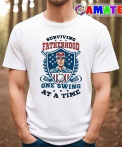 4th of july golf shirt surviving fatherhood swing t shirt best sale