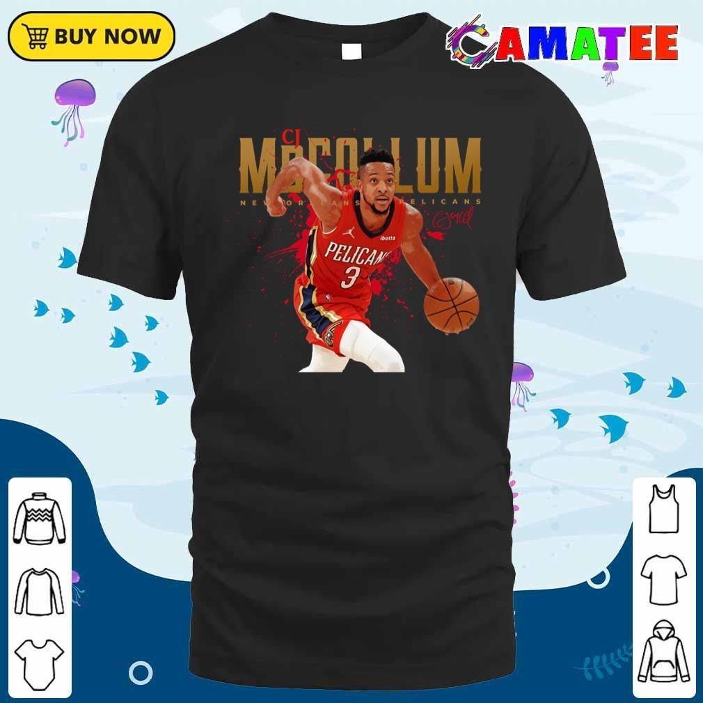 Cj Mccollum New Orleans Pelicans T-shirt, Cj Mccollum T-shirt Classic Shirt