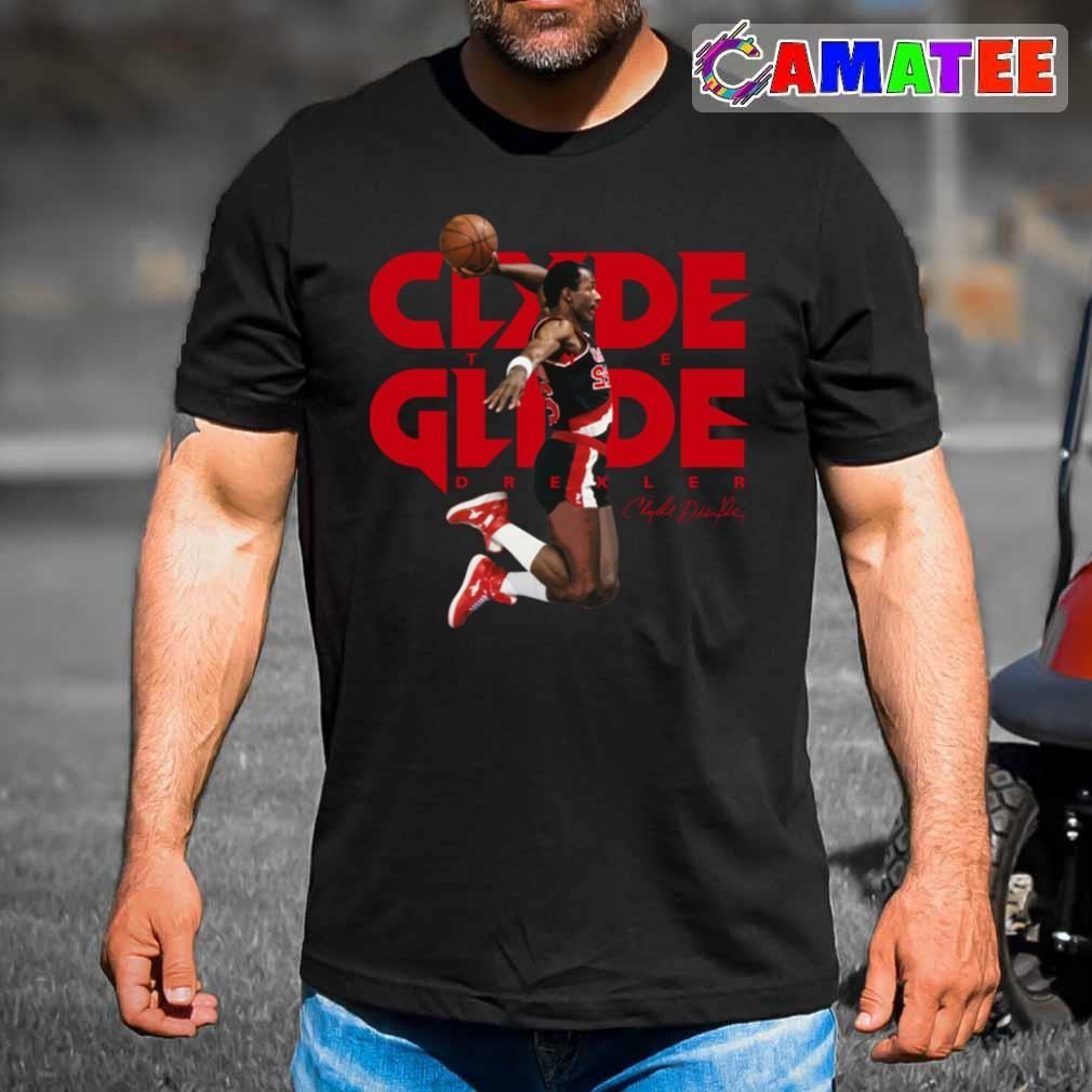 Clyde Drexler Portland Trail Blazers T-shirt, Clyde Drexler T-shirt Best Sale