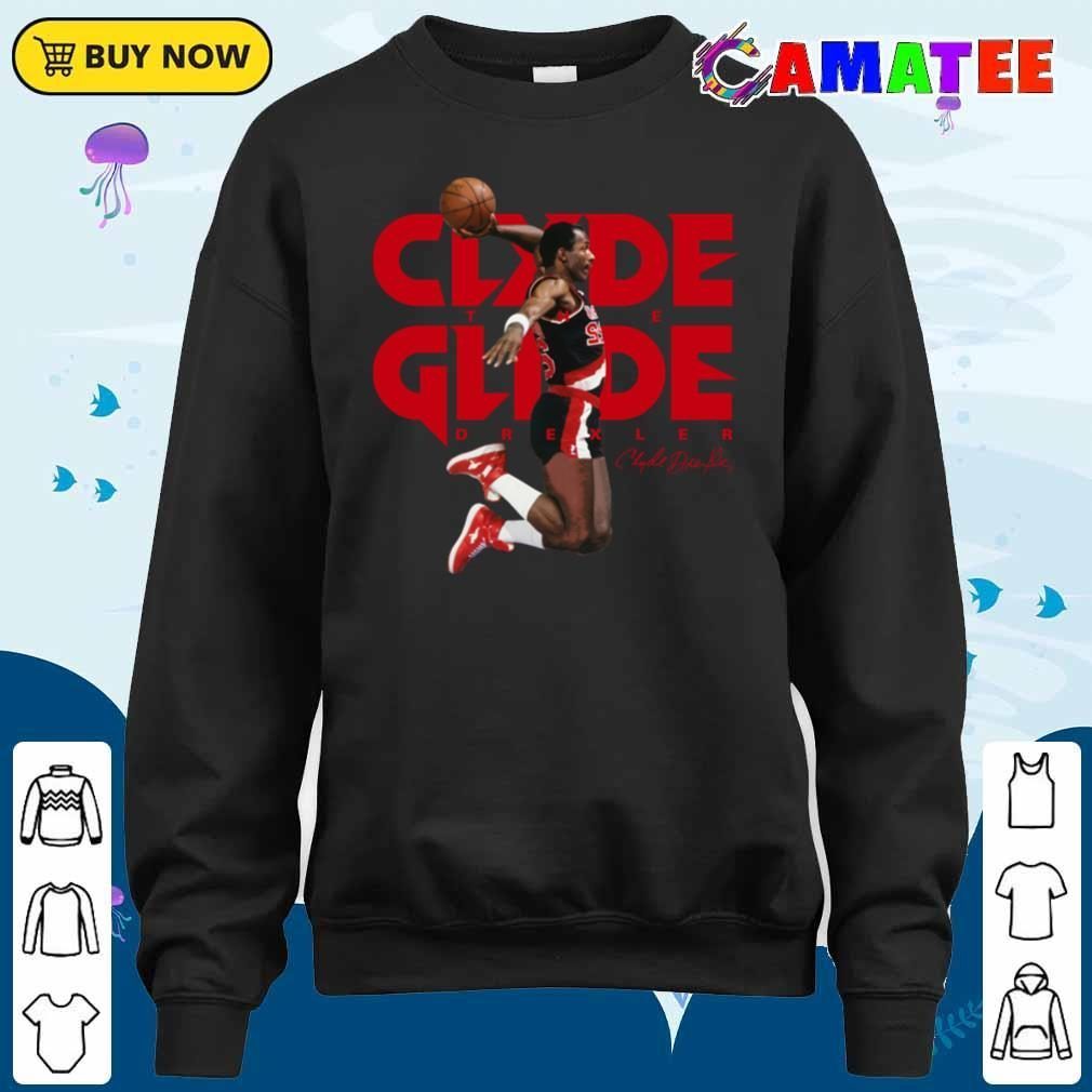 Clyde Drexler Portland Trail Blazers T-shirt, Clyde Drexler T-shirt Sweater Shirt
