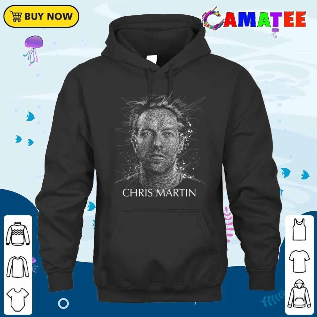 Coldplay T-shirt, Chris Martin Scribble Art T-shirt Unisex Hoodie