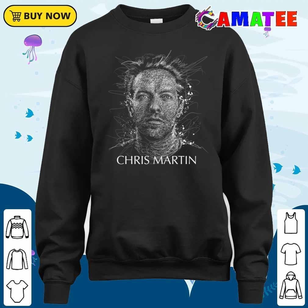 Coldplay T-shirt, Chris Martin Scribble Art T-shirt Sweater Shirt