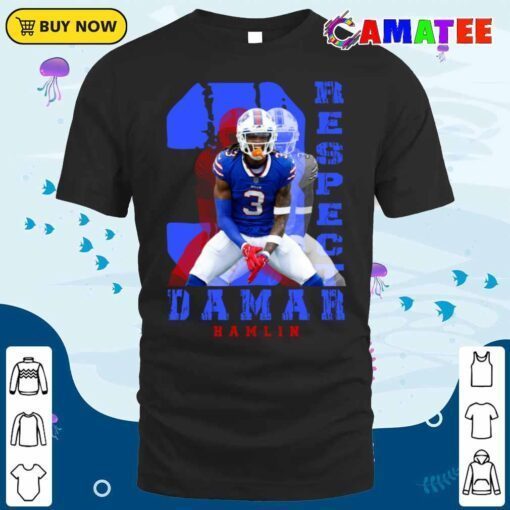 damar hamlin t shirt, respect damar hamlin t shirt classic shirt