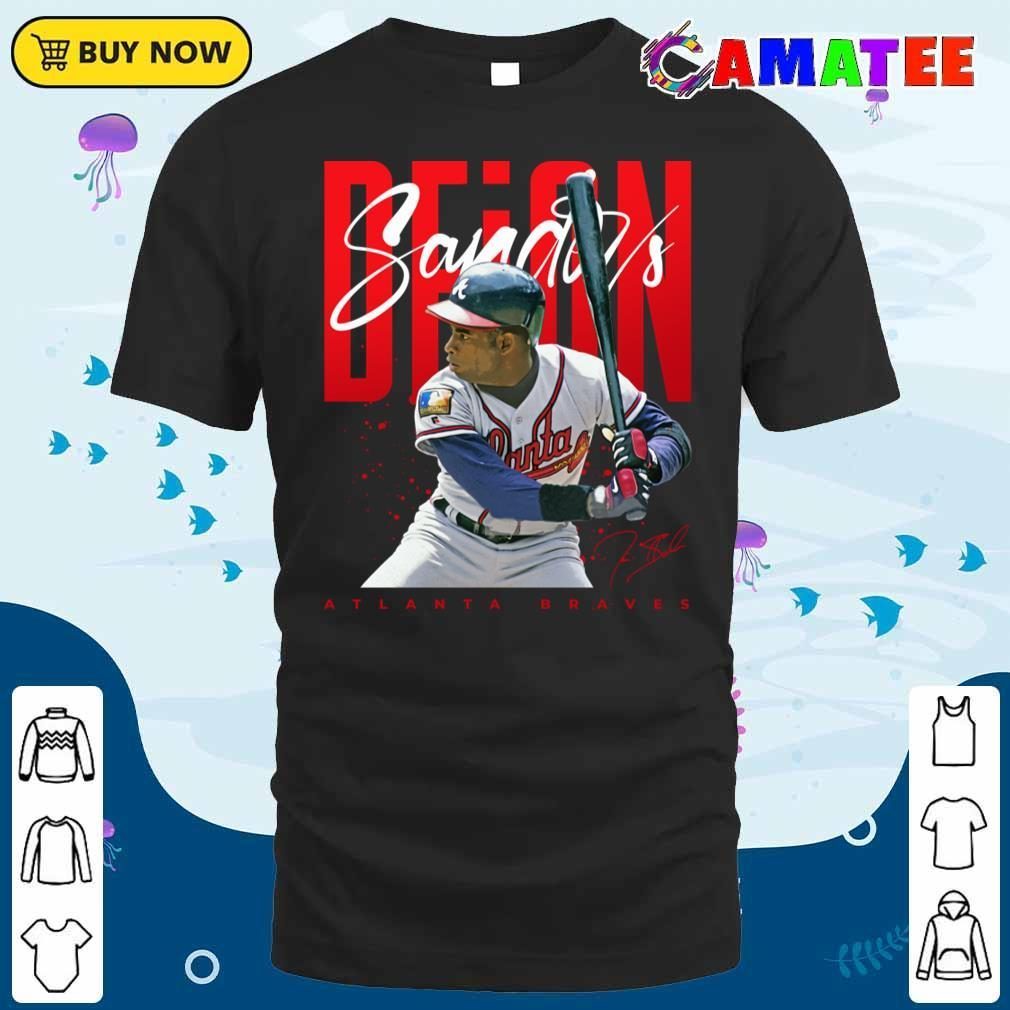 Deion Sanders Atlanta Braves T-shirt, Deion Sanders T-shirt Classic Shirt