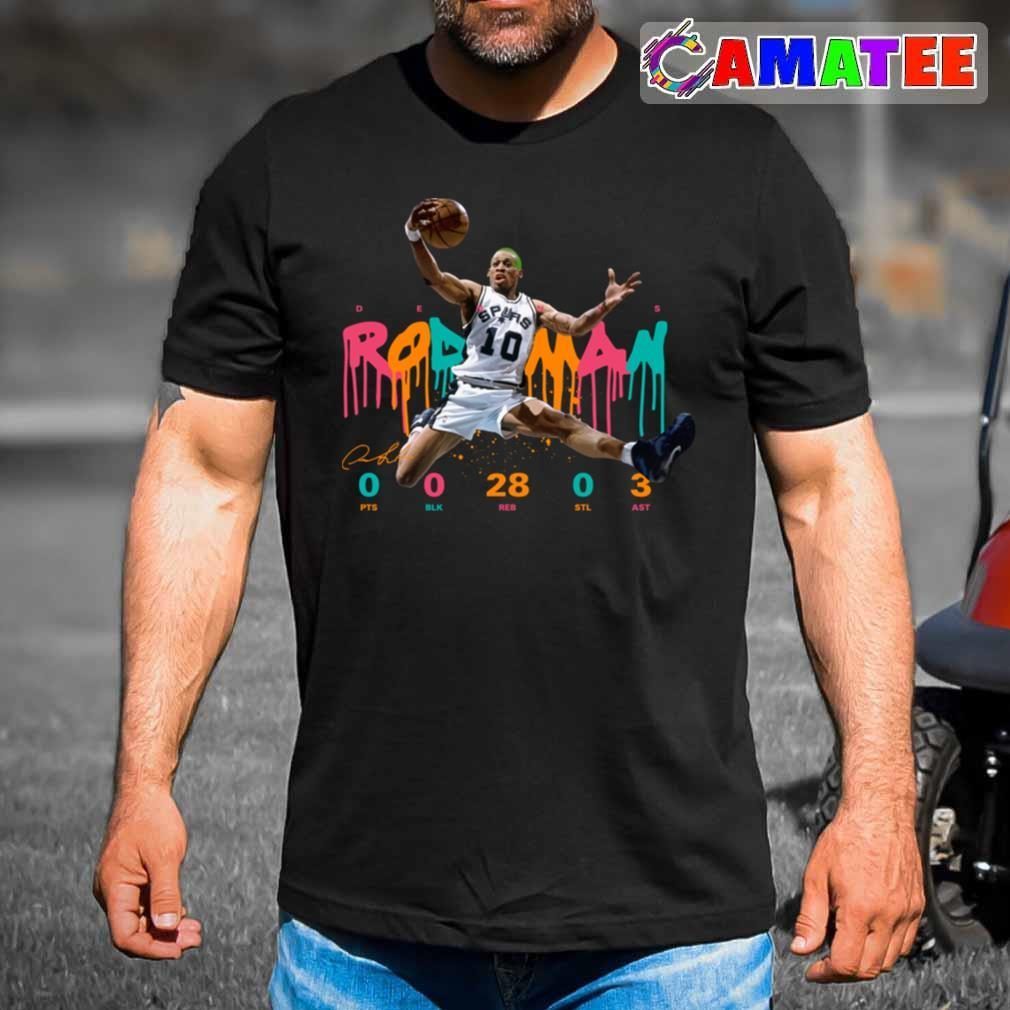 Dennis Rodman San Antonio Spurs T-shirt Best Sale