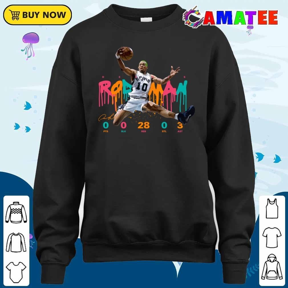 Dennis Rodman San Antonio Spurs T-shirt Sweater Shirt