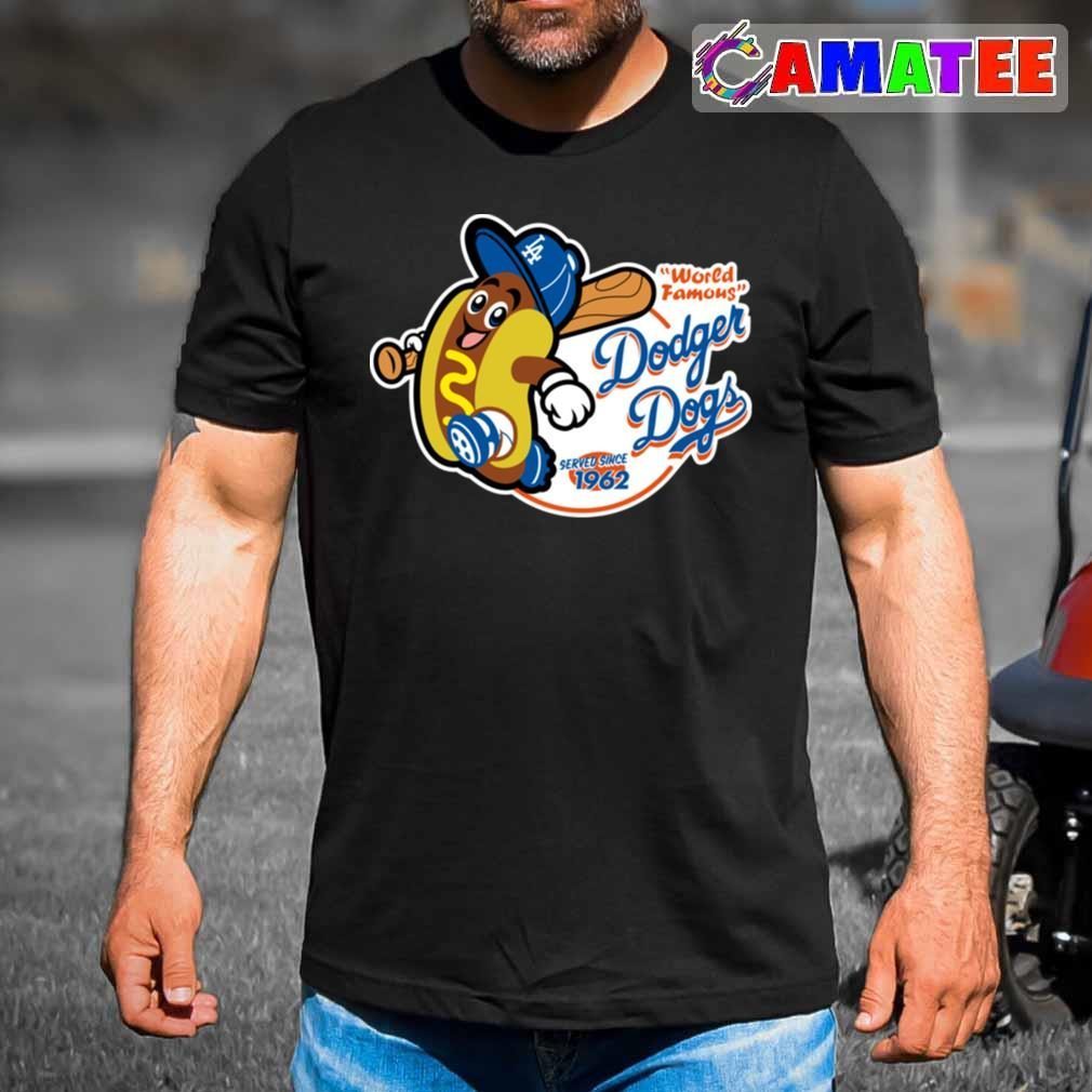 Dodgers T-shirt, Dodger Dogs With Bat T-shirt Best Sale