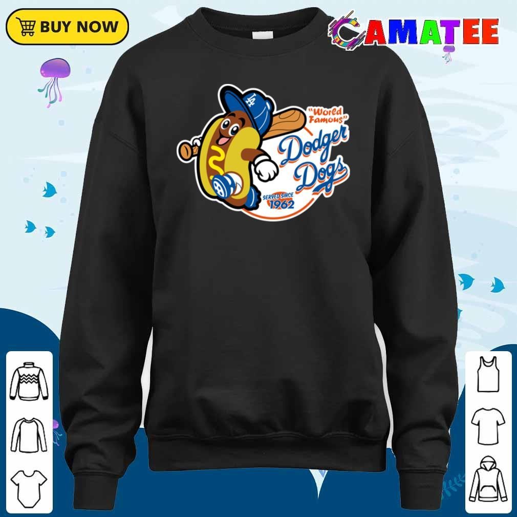 Dodgers T-shirt, Dodger Dogs With Bat T-shirt Sweater Shirt