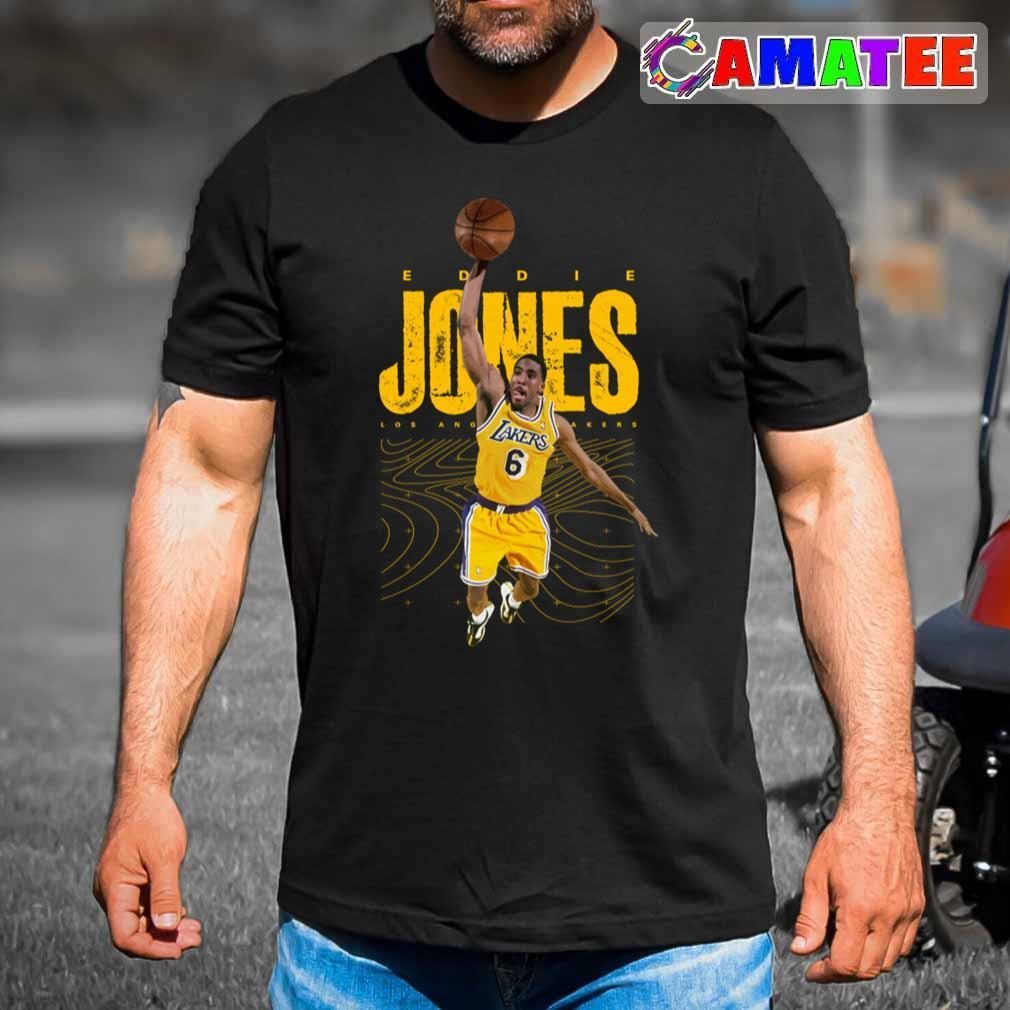Eddie Jones Los Angeles Lakers T-shirt Best Sale