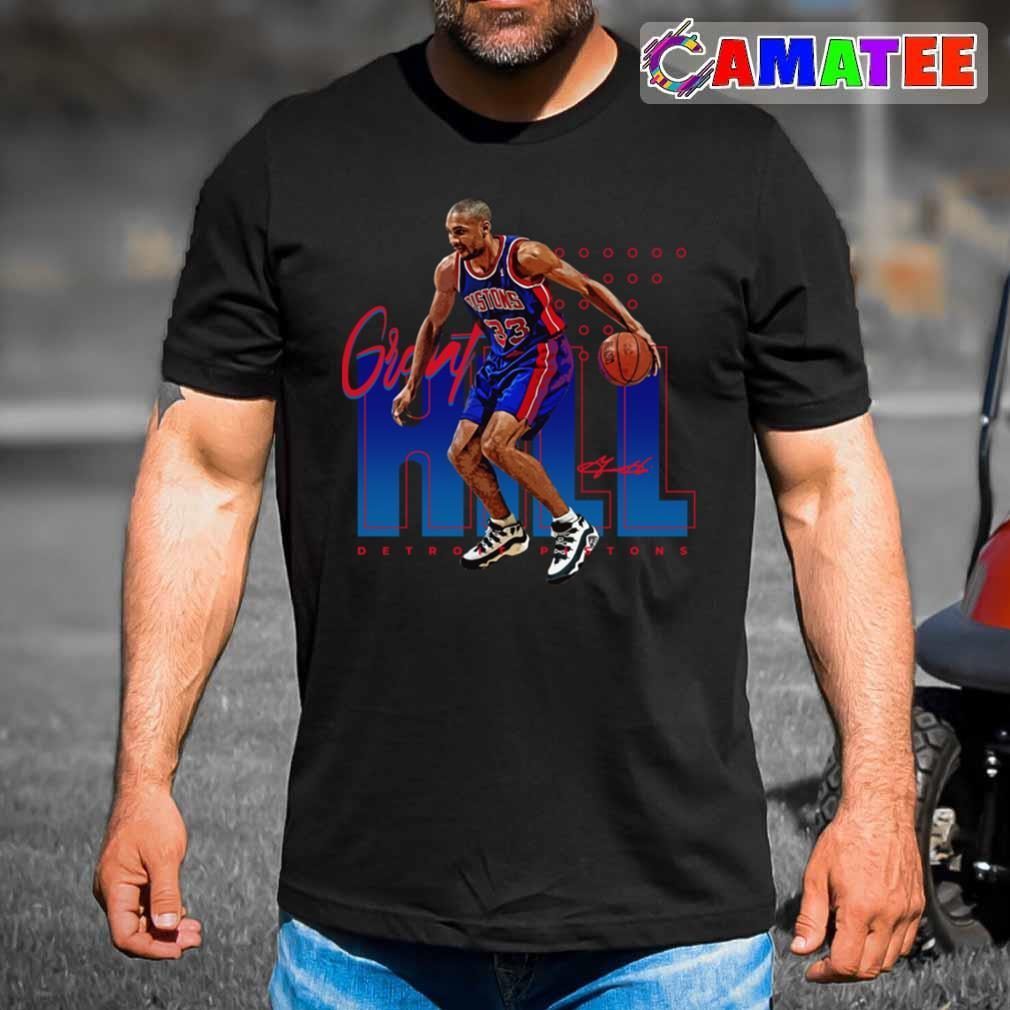 Grant Hill Detroit Pistons T-shirt, Grant Hill T-shirt Best Sale