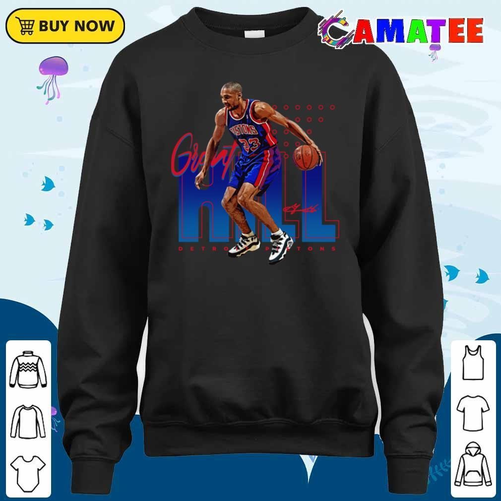 Grant Hill Detroit Pistons T-shirt, Grant Hill T-shirt Sweater Shirt