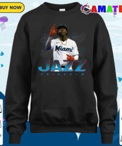 jazz chisholm miami marlins t shirt sweater shirt