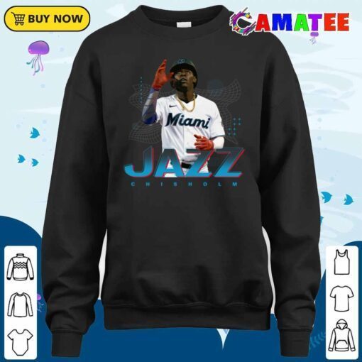 jazz chisholm miami marlins t shirt sweater shirt