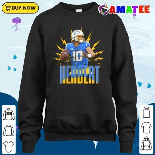 justin herbert los angeles chargers t shirt sweater shirt