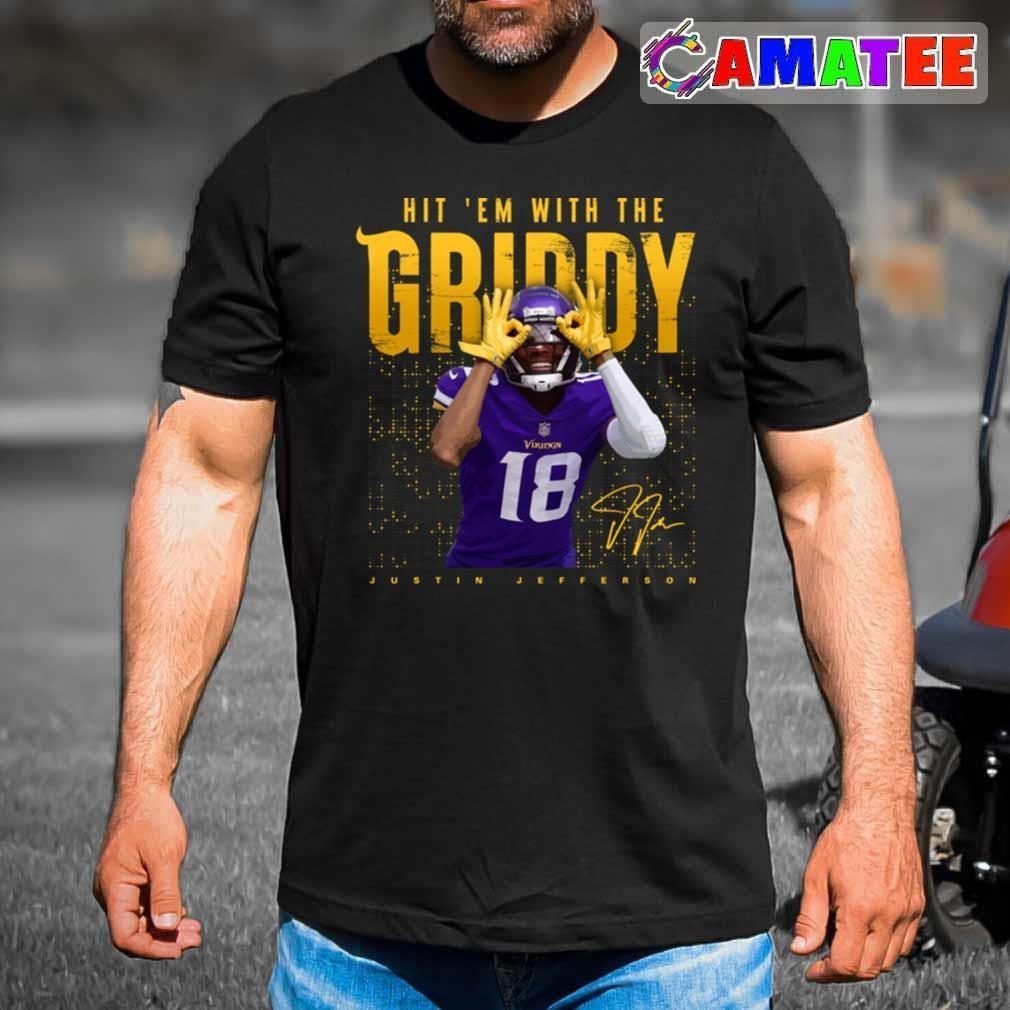 Justin Jefferson Minnesota Vikings T-shirt, Justin Jefferson Griddy T-shirt Best Sale