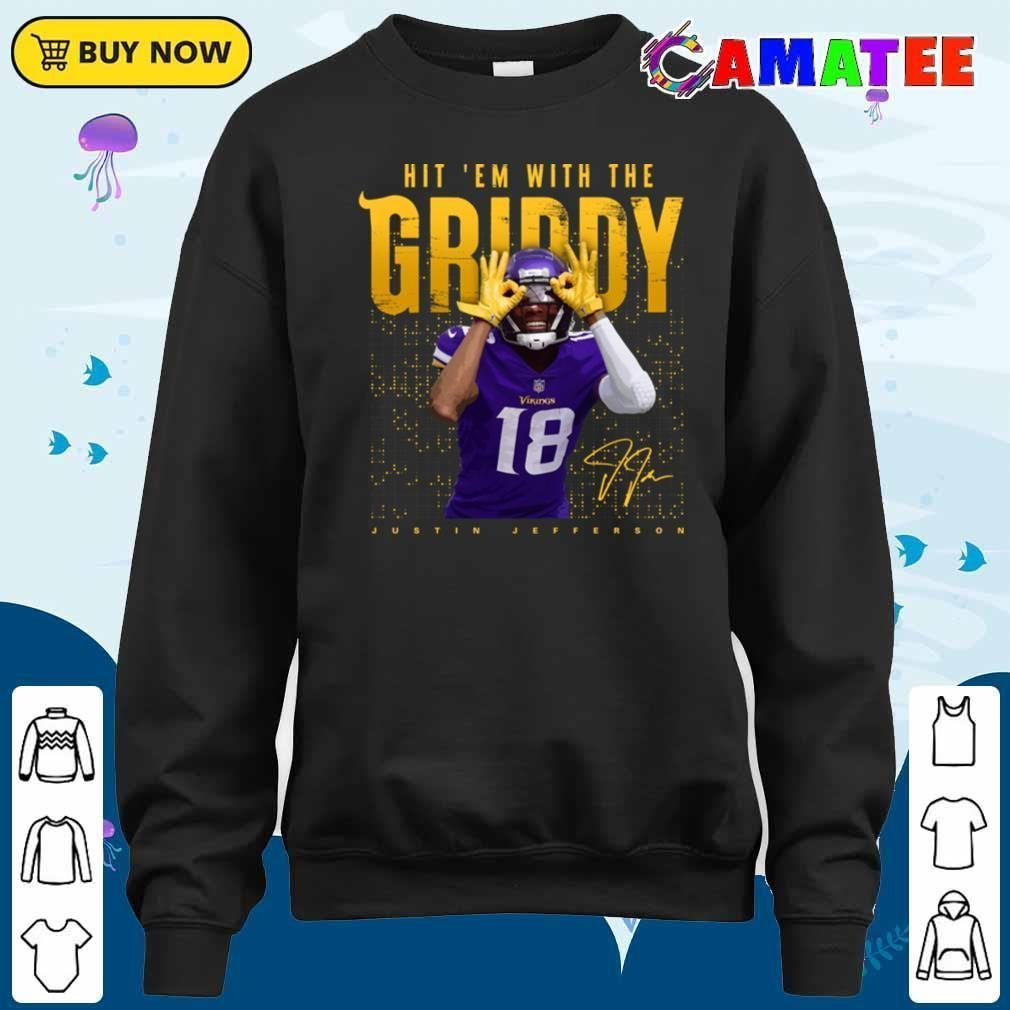 Justin Jefferson Minnesota Vikings T-shirt, Justin Jefferson Griddy T-shirt Sweater Shirt