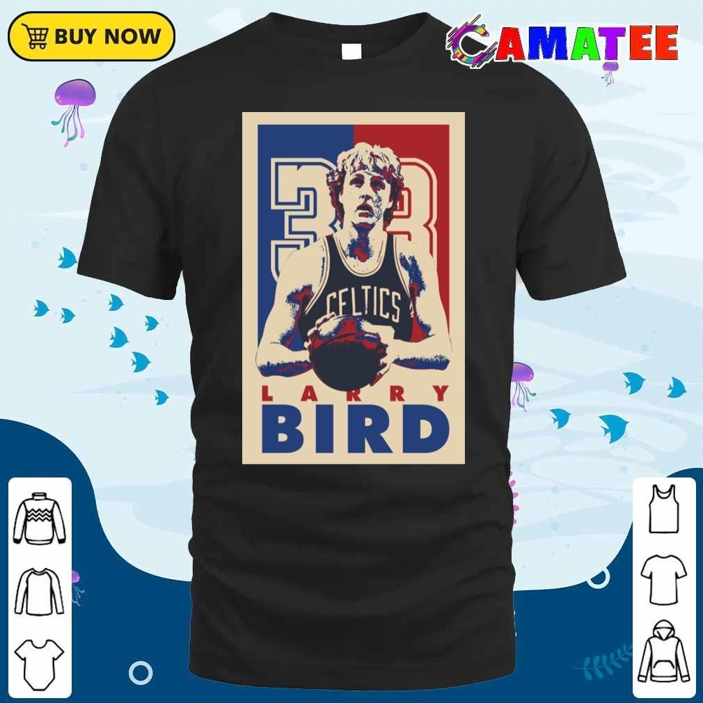Larry Bird T-shirt, Larry Bird Retro Pop Art Style T-shirt Classic Shirt
