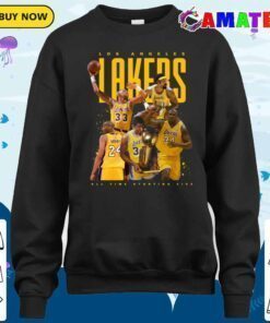 los angeles lakers t shirt, los angeles lakers all time starting five t shirt sweater shirt