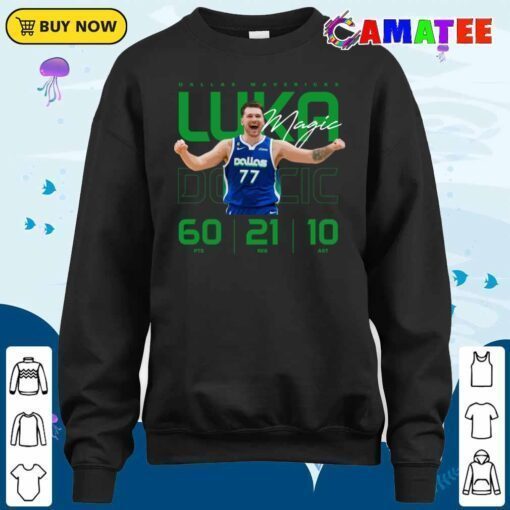 luka doncic 60 point triple double t shirt sweater shirt
