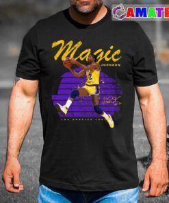 magic johnson los angeles lakers t shirt, magic johnson t shirt best sale