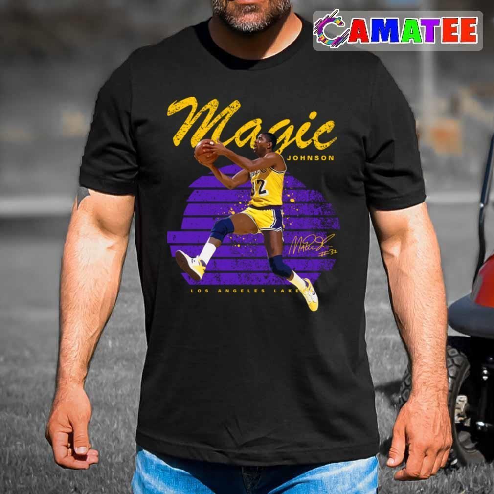 Magic Johnson Los Angeles Lakers T-shirt, Magic Johnson T-shirt Best Sale