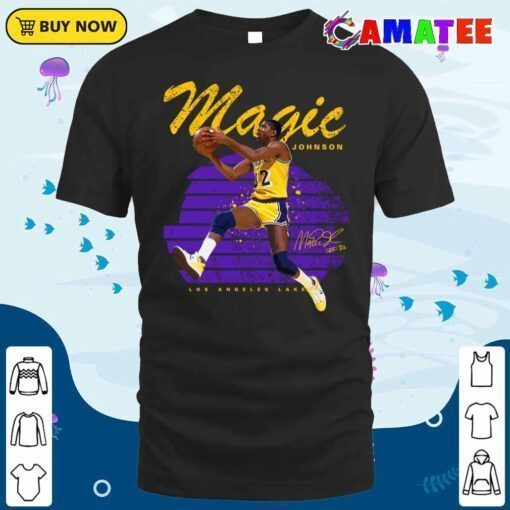 magic johnson los angeles lakers t shirt, magic johnson t shirt classic shirt