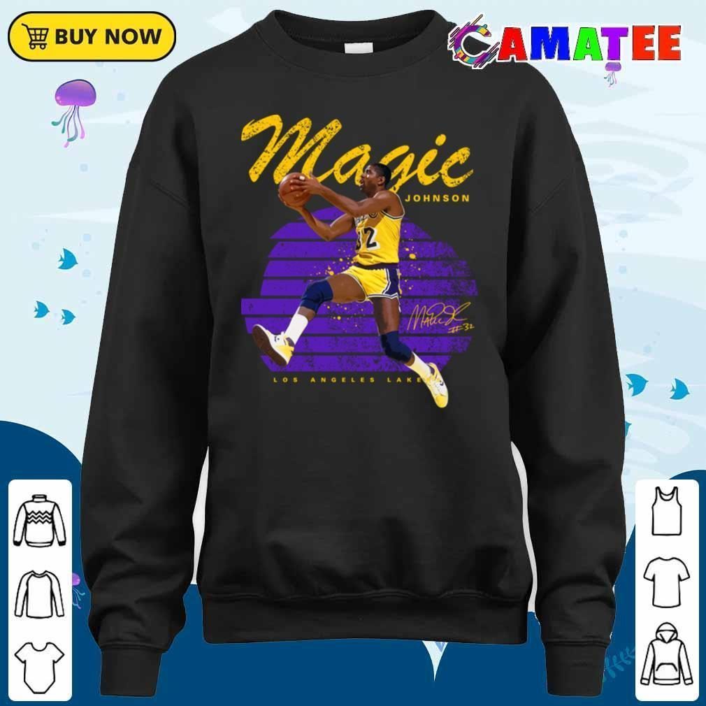 Magic Johnson Los Angeles Lakers T-shirt, Magic Johnson T-shirt Sweater Shirt