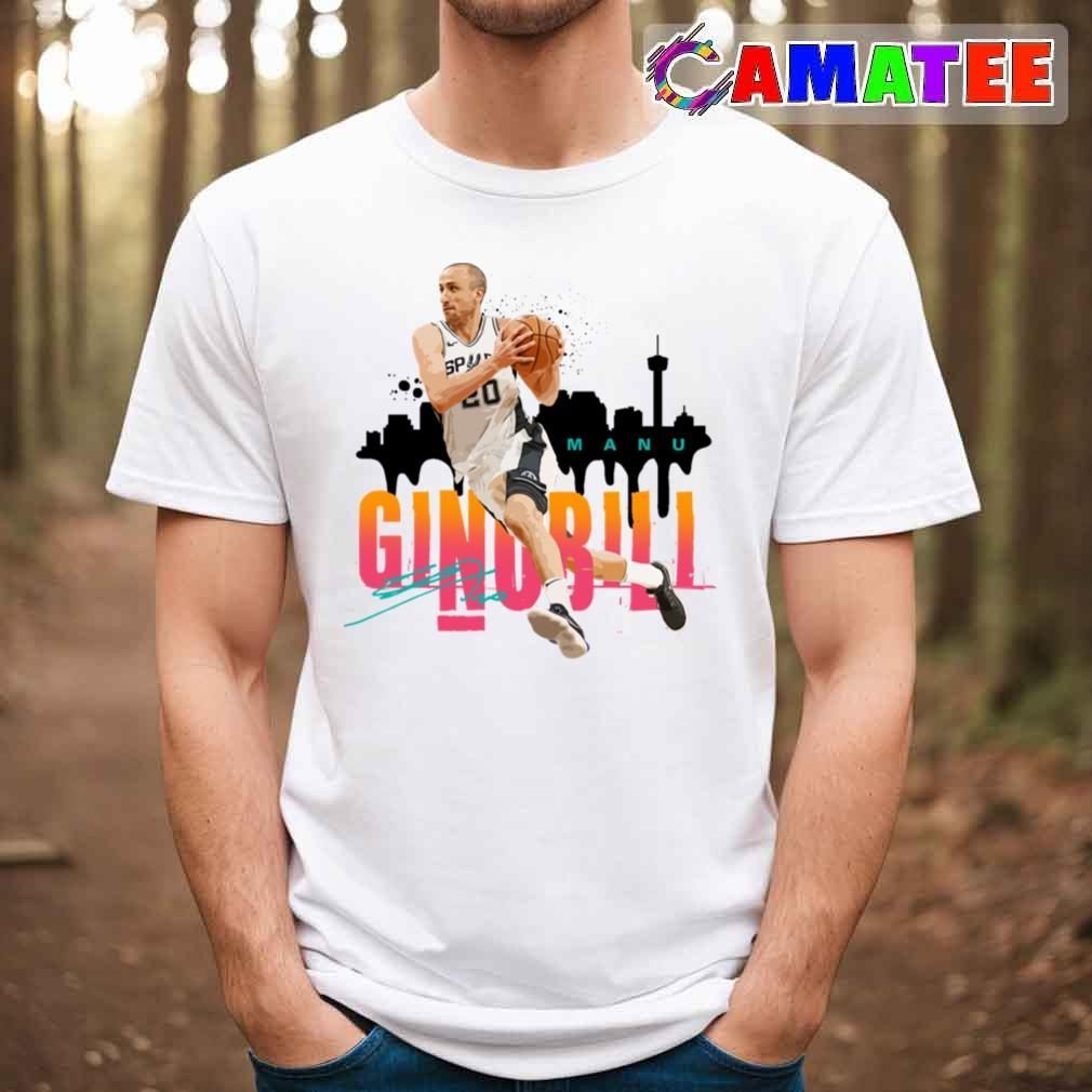 Manu Ginobili San Antonio Spurs T-shirt, Manu Ginobili T-shirt Best Sale
