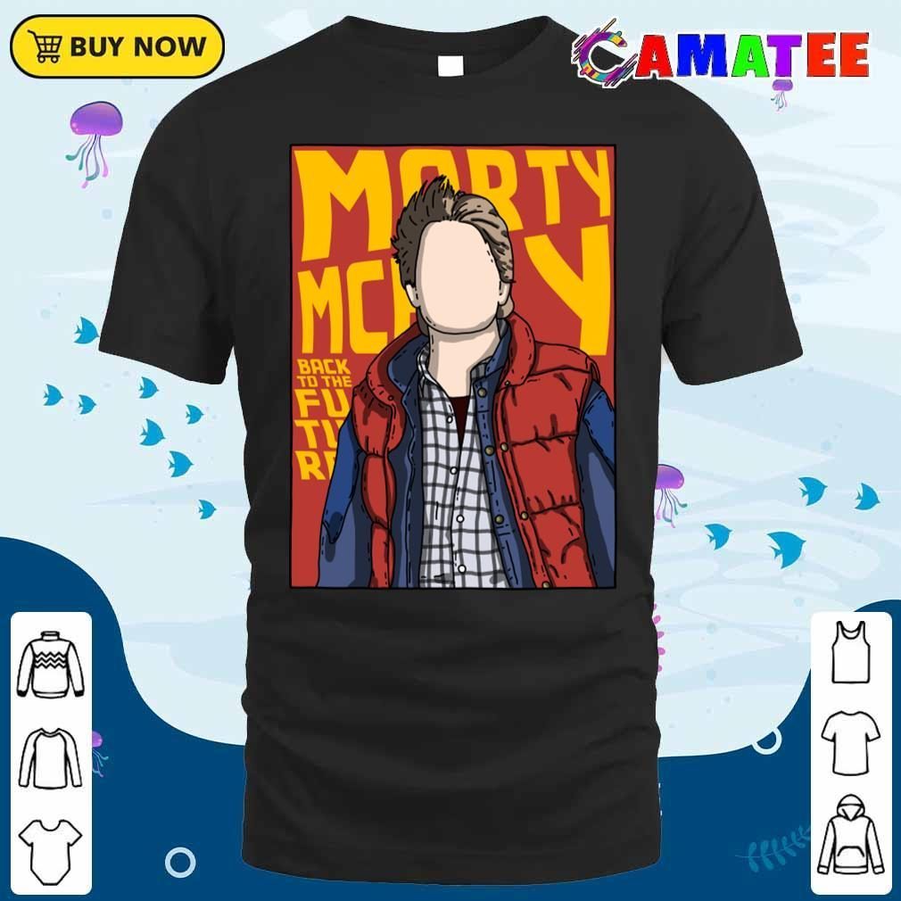 Marty Mcfly T-shirt, Marty Mcfly Comic Style T-shirt Classic Shirt