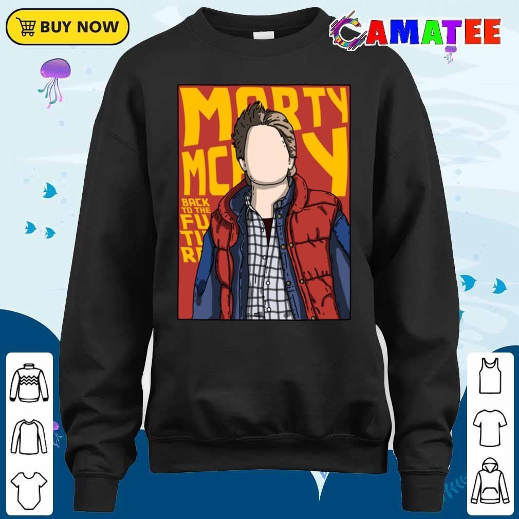 Marty Mcfly T-shirt, Marty Mcfly Comic Style T-shirt Sweater Shirt