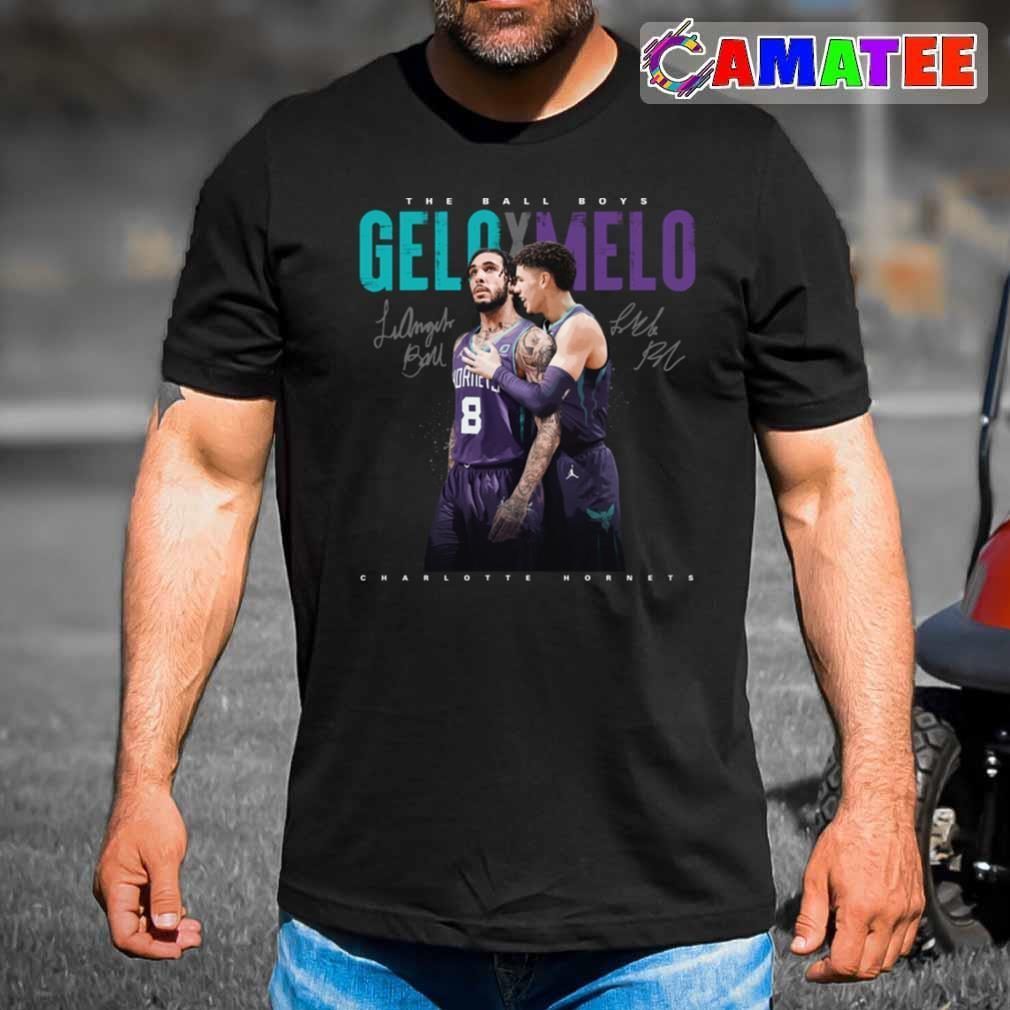 Melo And Gelo Ball Charlotte Hornets T-shirt, Melo And Gelo Ball T-shirt Best Sale