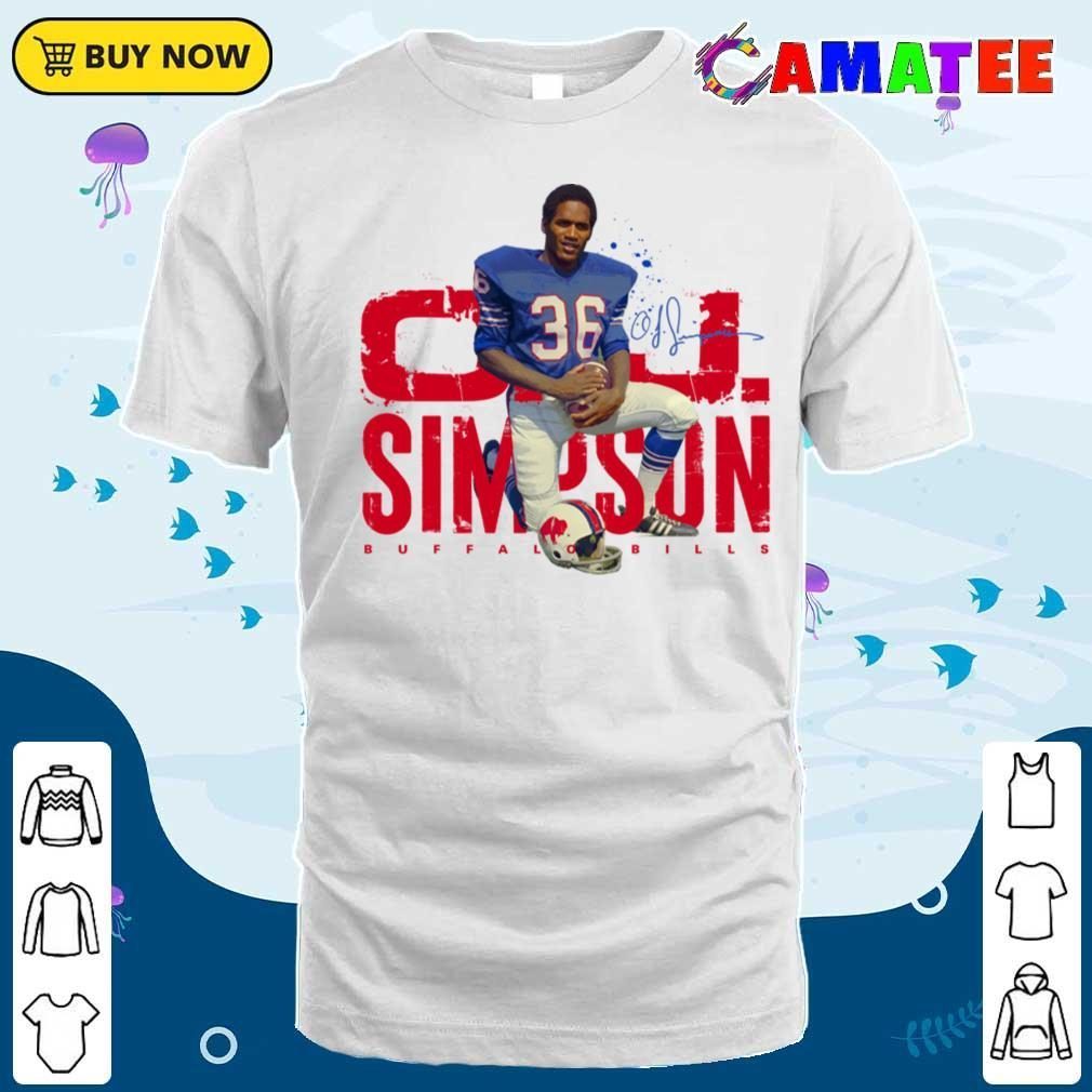 Oj Simpson Buffalo Bills T-shirt, Oj Simpson T-shirt Classic Shirt