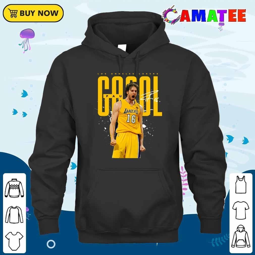 Pau Gasol Los Angeles Lakers T-shirt, Pau Gasol T-shirt Unisex Hoodie