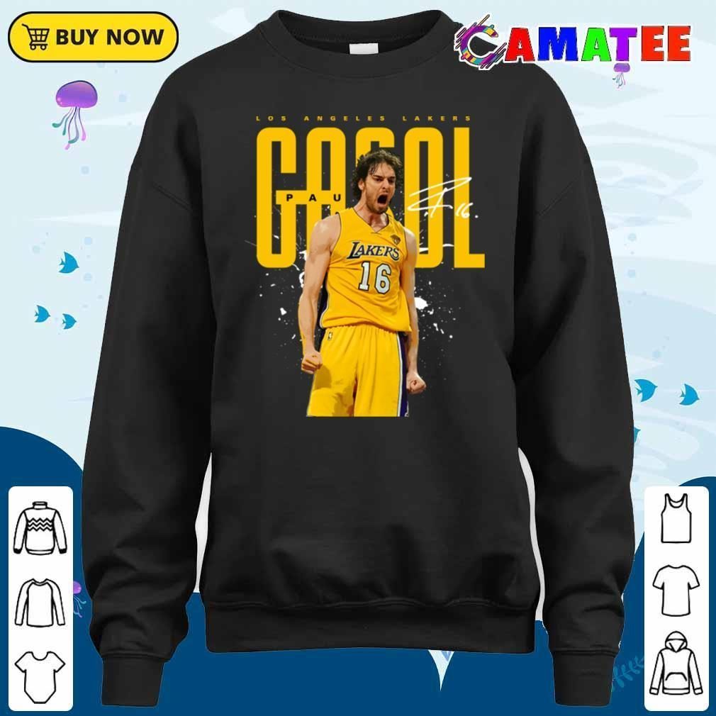 Pau Gasol Los Angeles Lakers T-shirt, Pau Gasol T-shirt Sweater Shirt