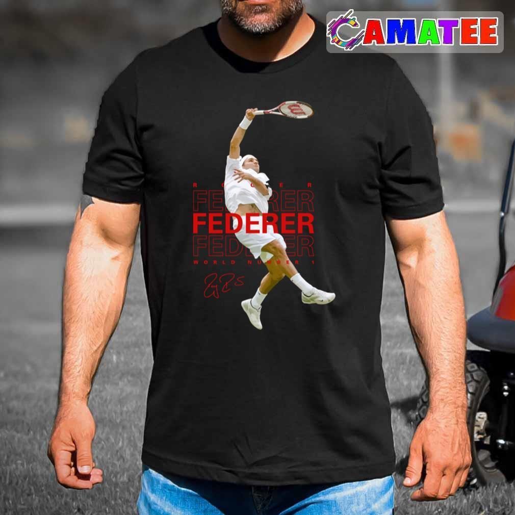 Roger Federer Tennis T-shirt, Roger Federer T-shirt Best Sale