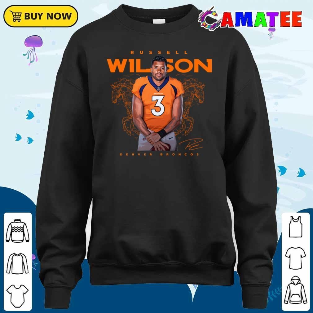 Russell Wilson Denver Broncos T-shirt, Russell Wilson T-shirt Sweater Shirt