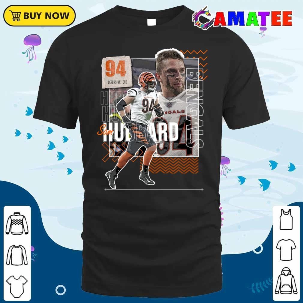 Sam Hubbard Football Paper Poster Bengals 6 T-shirt Classic Shirt