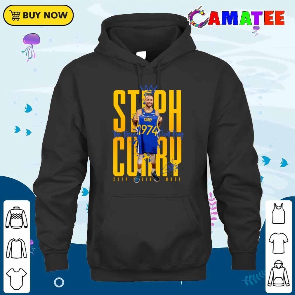 Steph Curry Golden State Warriors T-shirt, Steph Curry Three Point King T-shirt Unisex Hoodie