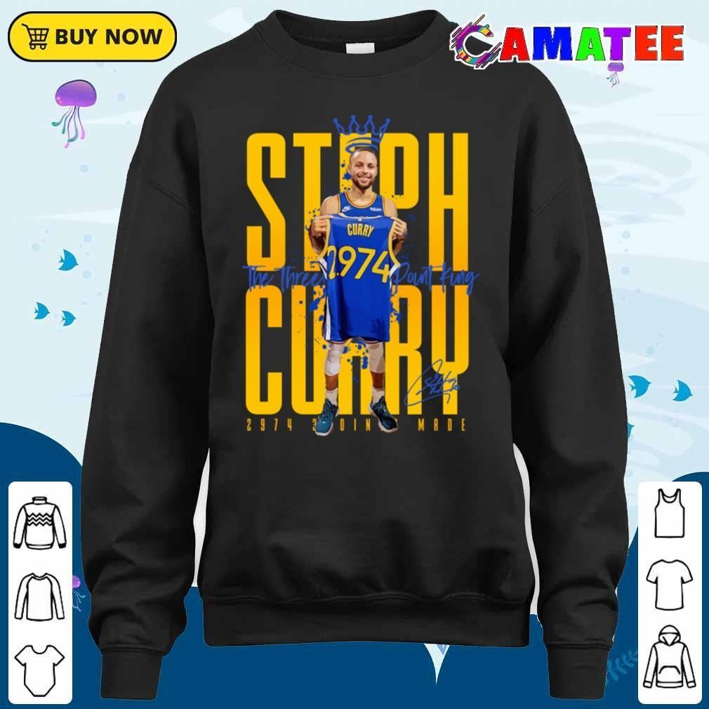 Steph Curry Golden State Warriors T-shirt, Steph Curry Three Point King T-shirt Sweater Shirt