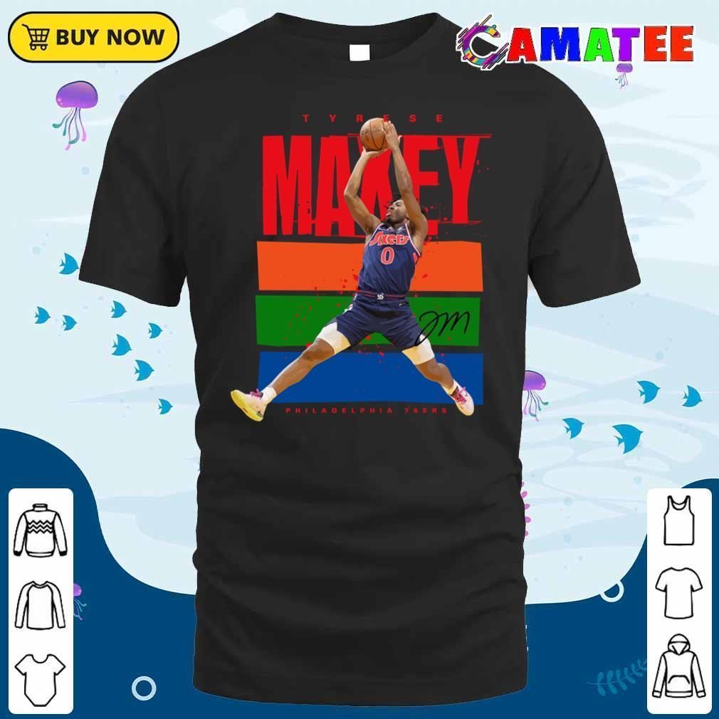 Tyrese Maxey Philadelphia 76ers T-shirt, Tyrese Maxey T-shirt Classic Shirt