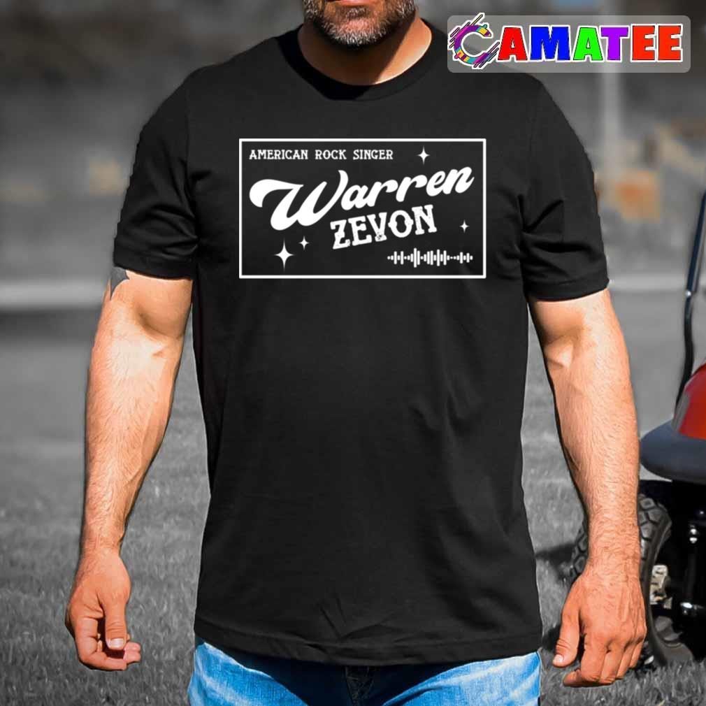 Warren Zevon T-shirt, American Rock Singer T-shirt Best Sale