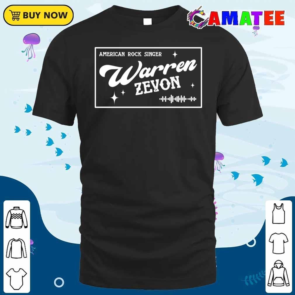 Warren Zevon T-shirt, American Rock Singer T-shirt Classic Shirt
