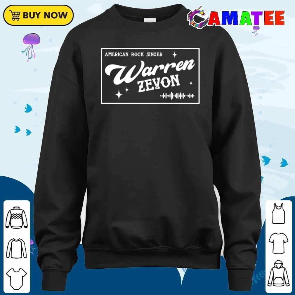 Warren Zevon T-shirt, American Rock Singer T-shirt Sweater Shirt